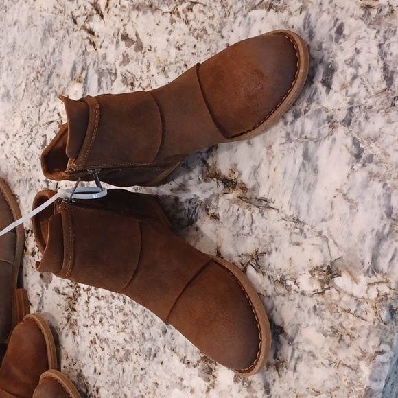 Born Moraga Glazed Ginger Distressed Comfort Leather Bootie Boots NEW SZ 9.5 - Picture 12 of 16